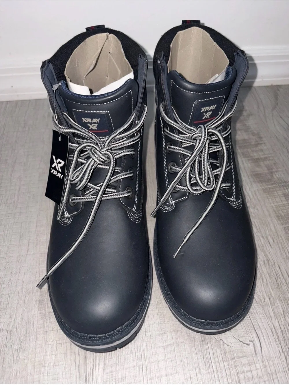 XRAY Men’s Navy Blue Lace-Up Ankle Boots